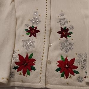 Embroidered Floral Cream Jacket